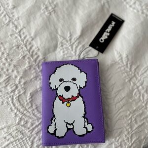NWT Purple Dog Passport Holder by Marc Tetro